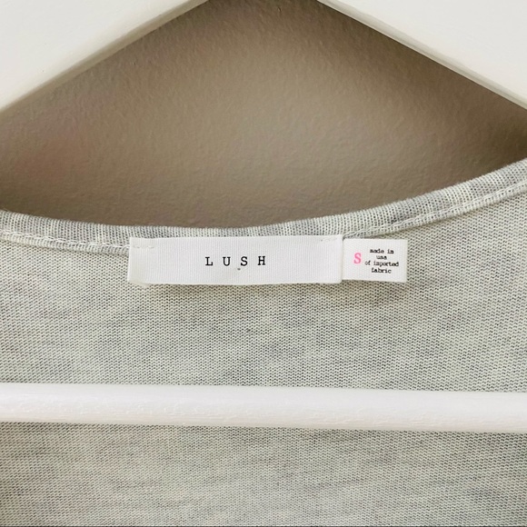 Lush Leopard Print Short Sleeve Dress Gray Sz Small - Picture 4 of 8